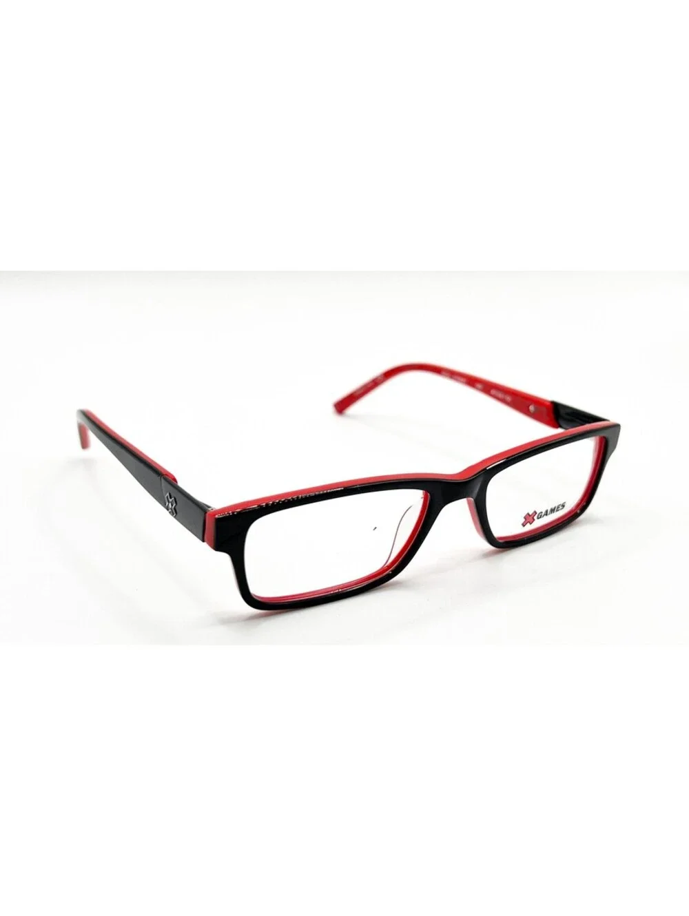 X Games Real Street 001 Black Red Authentic Eyeglasses 47-16-130